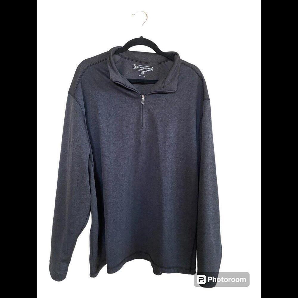 Pebble Beach Gray 1/4 Zip Golf Pullover XXL
